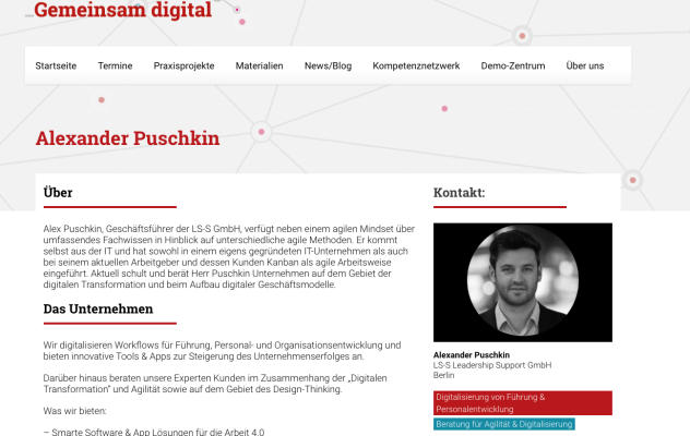 LS-S' Managing Director Joins Gemeinsam Digital's Competence Network